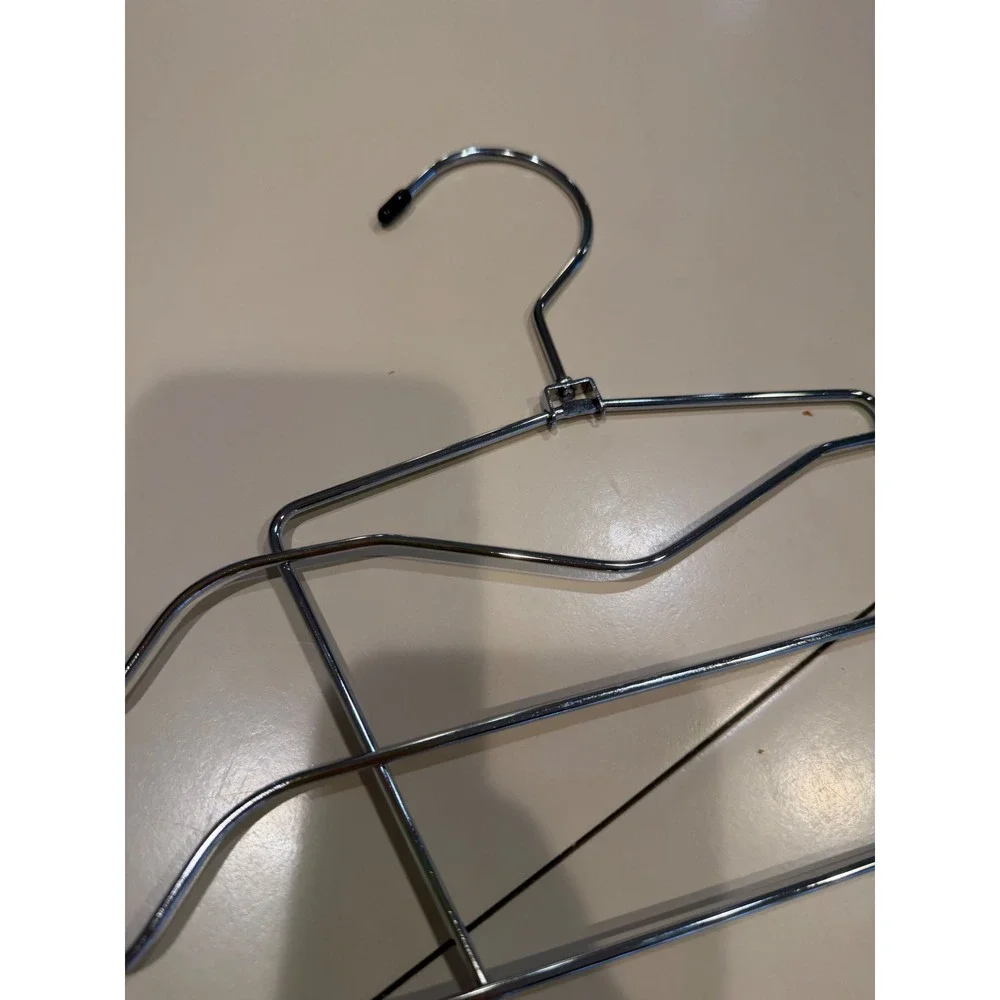 4 Pack Chrome Metal silver Swimsuit shirt tank top Display Hangers space saver